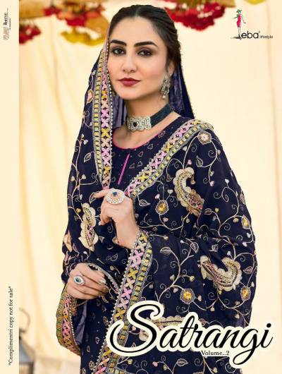 Satrangi Vol 2 By Eba Lifestyle Designer Embroidered Salwar Kameez Collection